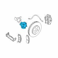 OEM Chevrolet Corvette Hub & Bearing Diagram - 13588035