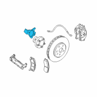 OEM 2008 Chevrolet Corvette Shield-Front Brake Bearing Diagram - 10263082