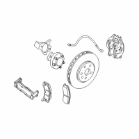 OEM 2000 Chevrolet Corvette Wheel Stud Diagram - 9595682