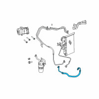 OEM Dodge Avenger Line-A/C Suction Diagram - 68105968AB