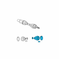 OEM 2002 Chrysler Concorde *Boot-HALFSHAFT Diagram - 4728261