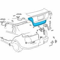 OEM 2003 Toyota Prius Weatherstrip Diagram - 64461-47010