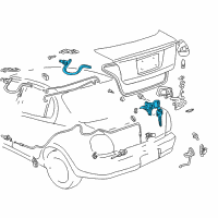 OEM Toyota Prius Cylinder & Key Set, Luggage Compartment Lock Diagram - 69055-47030