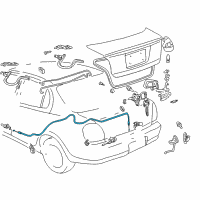 OEM Toyota Prius Release Cable Diagram - 64607-47020