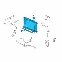 OEM 2011 Honda Accord Radiator (Toyo) Diagram - 19010-R40-A62