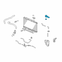 OEM Honda Accord Bracket, L. Radiator Mounting (Upper) Diagram - 74176-TA0-A00