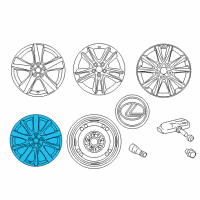 OEM 2011 Lexus IS350 Wheel, Disc Chrome P Diagram - 4261A-53101