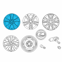 OEM 2012 Lexus IS250 Wheel, Disc Chrome P Diagram - 4261A-53220