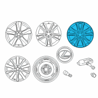 OEM 2014 Lexus IS350 Wheel, Disc Chrome P Diagram - 4261A-53430