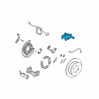 OEM Hummer H3 Housing, Rear Brake Caliper Diagram - 15111372