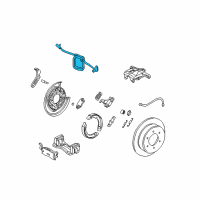 OEM 2008 Hummer H3 Rear Speed Sensor Diagram - 19367001