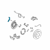 OEM 2009 Hummer H3 Bracket, Parking Brake Rear Cable Diagram - 10386840