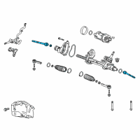 OEM 2014 Buick LaCrosse Inner Tie Rod Diagram - 22776531
