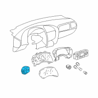 OEM 2005 GMC Envoy XUV Switch Asm-Headlamp Diagram - 25932635