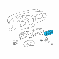 OEM 2004 Oldsmobile Bravada Heater & Air Conditioner Control Assembly Diagram - 21999159