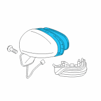 OEM 2015 Toyota Prius Mirror Assembly Diagram - 87910-47180