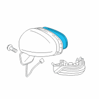 OEM Toyota Prius Mirror Glass Diagram - 87931-47180