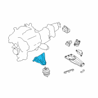 OEM 2016 Infiniti Q70 Bracket-Engine Mounting Diagram - 11233-1MC5A