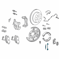 OEM 2015 Ram ProMaster 2500 Spring-Brake Shoe Return Diagram - 68095416AA