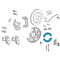 OEM Ram Parking Brake Shoe And Lining Kit Diagram - 68101452AA