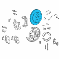 OEM 2021 Ram ProMaster 3500 Rear Brake Rotor Diagram - 68195534AC