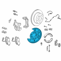 OEM 2019 Ram ProMaster 3500 Plate-Brake Backing Diagram - 68133195AA