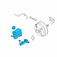 OEM 2013 Hyundai Sonata Cylinder Assembly-Brake Master Diagram - 58510-3Q400