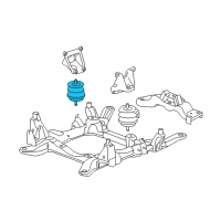 OEM Cadillac SRX Front Mount Diagram - 22887775