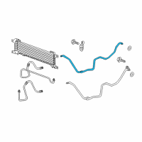 OEM 2005 Cadillac STS Hose, Trans Fluid Cooler Upper Diagram - 19331389