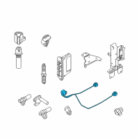 OEM 2002 Mercury Mountaineer Knock Sensor Diagram - 1L2Z-12A699-AA