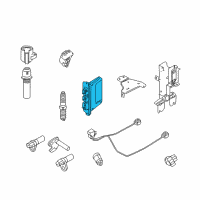 OEM 2007 Ford Mustang EEC Module Diagram - 7R3Z-12A650-AKCRM