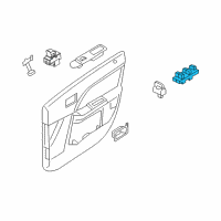 OEM 2006 Ford Freestyle Switch Assembly Diagram - 5F9Z-14529-BAE