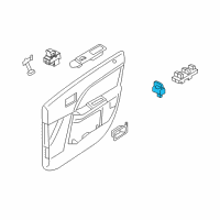 OEM 2005 Mercury Montego Lock Switch Diagram - 5F9Z-14028-AAB