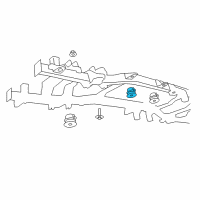 OEM Ram Cushion-Body Hold Down Diagram - 68224164AC