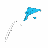 OEM 2006 Lexus GS300 GARNISH, Roof Side Diagram - 62471-30510-B0