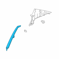 OEM 2006 Lexus GS300 Garnish, Rear Seat Side Diagram - 62551-30271-B0