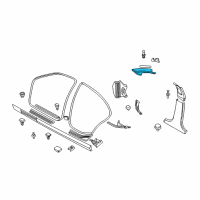 OEM 2001 BMW 325xi Cover, Column A Right Diagram - 51-43-8-268-196