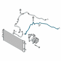 OEM 2022 BMW X2 PRESSURE HOSE, CONDENSER, EVAP Diagram - 64-53-7-939-497