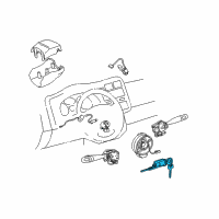 OEM 2001 Toyota RAV4 Cylinder & Keys Diagram - 69057-42150