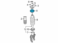 OEM 2012 Jeep Grand Cherokee ISOLATOR-Spring Diagram - 68029646AE