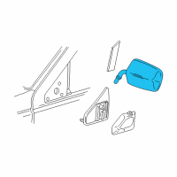 OEM GMC C2500 Mirror Outside Diagram - 19177485