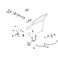 OEM 2002 Buick LeSabre Hinge Asm, Front Side Door Diagram - 25709767