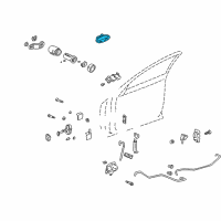 OEM 2003 Buick LeSabre Handle, Outside Diagram - 25698962