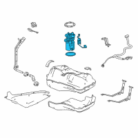 OEM 2020 Chevrolet Sonic Fuel Pump Diagram - 13515227