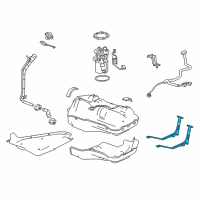 OEM 2013 Chevrolet Sonic Tank Strap Diagram - 95460049