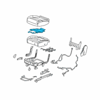 OEM 2020 Cadillac XT6 Seat Cushion Heater Diagram - 84641539