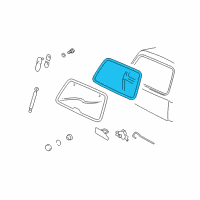 OEM 2003 Ford Explorer Sport Weatherstrip Diagram - 2L2Z-7842084-AA