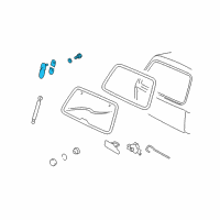 OEM 2003 Ford Explorer Sport Hinge Diagram - 2L2Z-78420A68-AA