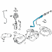 OEM 2018 Toyota Prius Filler Pipe Diagram - 77201-47170