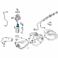 OEM 2018 Toyota Prius Prime Fuel Pump Diagram - 23220-37040